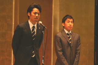 関西大学の高橋選手と織田選手